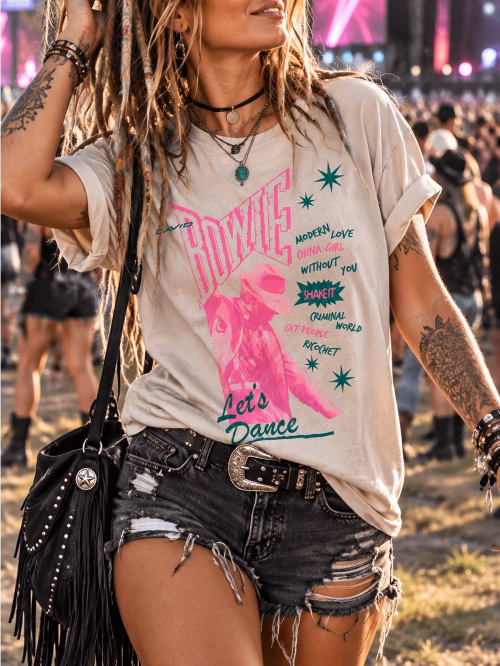 Women's David Bowie Licensed Band Tee